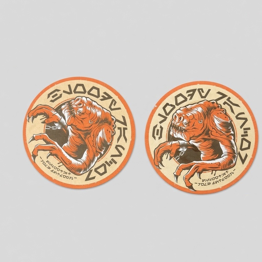 Star Wars Galaxys Edge Ogas Cantina Rancor Coasters Set of 2 Disney Parks